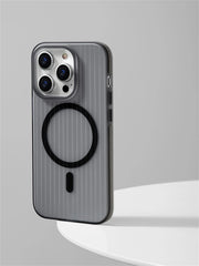 Transparent Matte Armor Shockproof Cover iPhone | Magsafe Wireless Charger Case