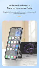 Double-Sided MagSafe Phone Ring Holder | Magnetic 360° Rotation Grip and Stand