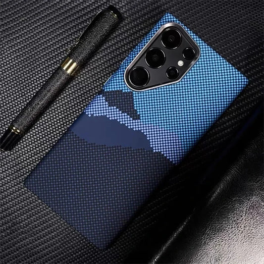 Carbon Fiber Phone Case for Samsung Galaxy | Magnetic case with Metal lens frame