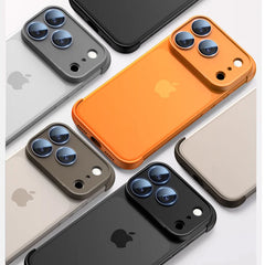 Frameless Bumper Case with Integrated Camera Lens Protector | Minimalist Corner Guard For iPhone