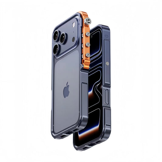Metal Aluminum Alloy Frame Case For iPhone | Cyberpunk Punk Heat Dissipation Shockproof Cover