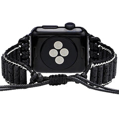 Boho Natural Stone Beaded Watch Band For Apple Watch | Handcrafted Imperial Jasper Bracelet Strap