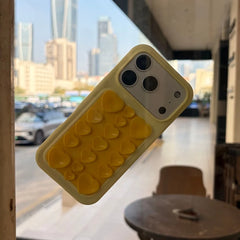 Cute 3D Heart Suction Cup Silicone Case for iPhone