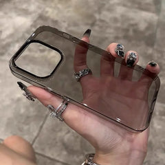 Ultra-Thin Transparent Hard Glass Case For iPhone