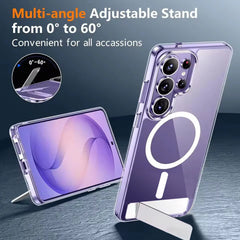 Magnetic MagSafe Case for Samsung Galaxy | Military Grade Shockproof Cover and Hidden Kickstand