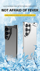Titanium Alloy Metal Corner Bumper Case  For Samsung Galaxy | Frameless Aromatherapy Shockproof Phone Cover