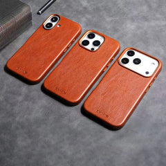 Magnetic Leather Phone Case for iPhone
