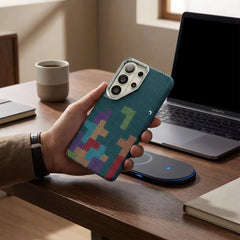 Slim Carbon Fiber Texture Magnetic Case for Samsung