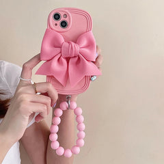 3D Bow Phone Case For iPhone with Bracelet
