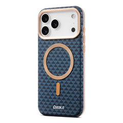 Geometric Textured MagSafe Case For iPhone | Metal Lens Phone Cover