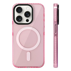 Soft Silicone Neon Clear MagSafe Phone Case For iPhone
