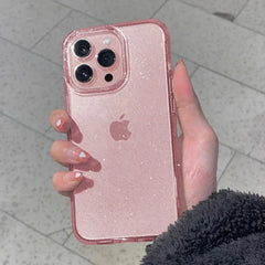 Sparkly Glitter Case for iPhone | Slim Clear Transparent Soft TPU Shockproof Bling Phone Cover