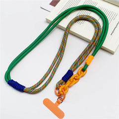 Universal Multi-Functional Phone Lanyard Strap | Adjustable Sport Braided Neck Rope &amp; Crossbody Shoulder Sling with Secure Anti-Loss Case Tab