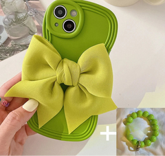 3D Bow Phone Case For iPhone with Bracelet