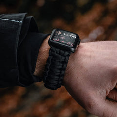 Rugged Paracord Sport Strap for Apple Watch  | Heavy-Duty Survival Nylon Bracelet Band