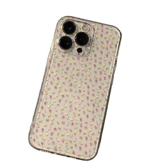 Floral Pattern Protective Cover for iPhone | Transparent Soft Cover