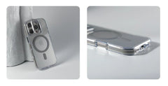 Transparent MagSafe Lens Bracket Case for iPhone