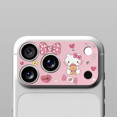 Cute Acrylic Lens Film with Tempered Glass Camera Lens Protectors for iPhone