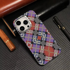 Southwestern Tribal Woven Case for iPhone | Carbon Fiber Texture MagSafe Cover with Alloy Lens Protection