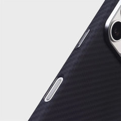 Carbon Fiber Texture Case for iPhone | Alloy Lens MagSafe Phone Cover