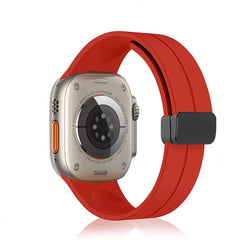 Unisex Magnetic Buckle Silicone Sport Band for Apple Watch