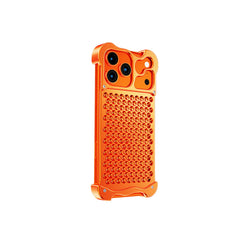 Honeycomb Metal Aluminum Alloy Heat Dissipation Bumper Phone Case for iPhone