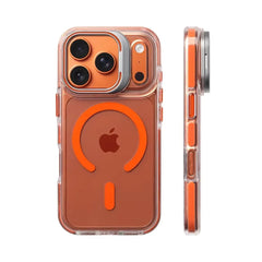 Transparent MagSafe Lens Bracket Case for iPhone