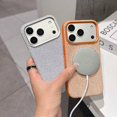 MagSafe Silky textured leather Phone Case For iPhone