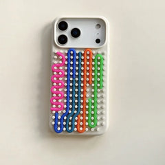 Cylindrical Labyrinth Decompression Puzzle Phone Case For iPhone | Jigsaw Puzzle Silicone Case