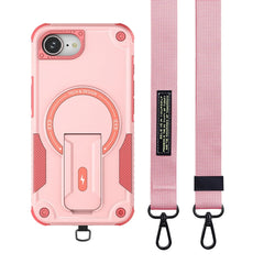Crossbody Lanyard Magnetic Stand Case For iPhone Cover