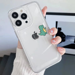 Cute Dinosaur Couple Phone Case For iPhone | Shockproof | Non-Slip Cover