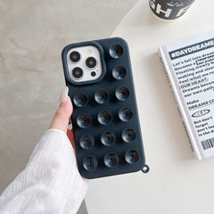 Soft Silicone Suction Cup Phone Case For iPhone