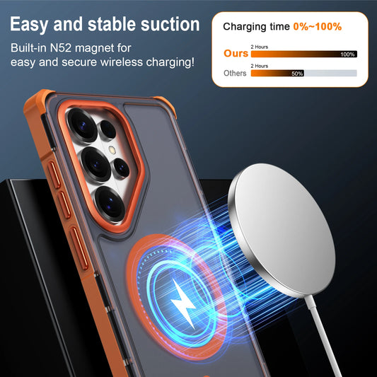 Matte Translucent MagSafe Case for Samsung Galaxy