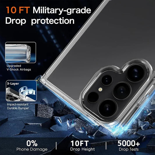 Transparent Hard Acrylic Case For Samsung Galaxy