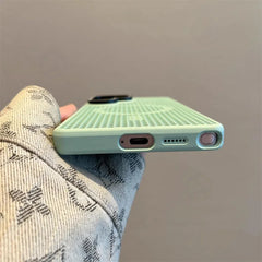 Honeycomb Mesh Cooling MagSafe Case for Samsung Galaxy with Alloy Lens Bracket