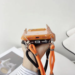 Crossbody Strap Lanyard Magnetic Case For iPhone