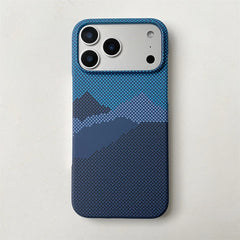 Kevlar Carbon Fiber Pattern Phone Case for iPhone