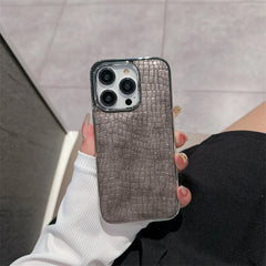 Glossy Crocodile Pattern Case For iPhone