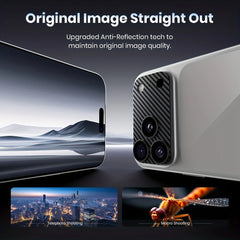 Carbon Fiber Texture Metal Camera Lens Protector for iPhone| Tempered Glass