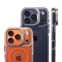 Transparent MagSafe Lens Bracket Case for iPhone