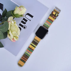 The Artisan Weave Collection: Printed Fabric Apple Watch Straps