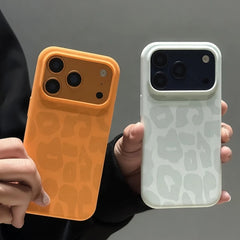 Leopard Pattern Liquid Silicone Case for iPhone