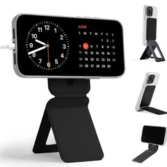 Magnetic Phone Tripod Stand for iPhone | 2-in-1 MagSafe Invisible Selfie Stick | Shockproof Adjustable Angle Extension Pole