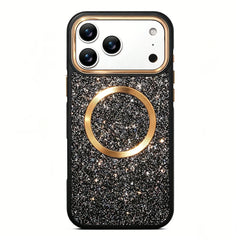 Sparkling Diamond Case For iPhone | MagSafe Alloy lens Phone Cover