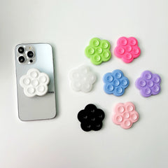 Flower Shaped Silicone Suction Cup Phone with Grip Tok Mount Holder