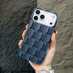 3D Honeycomb Cube Matte Phone Case For iPhone | Soft Silicone Shockproof Armor Cover