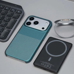 Bare-feel Sandstone Anti-Slip Magnetic Phone Case For iPhone
