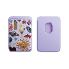 Artistic Leather Card Wallet for Phone | MagSafe Card Holder