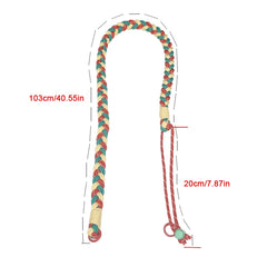 Hand-Woven Crossbody Phone Lanyard Strap | Creative Multi-Color Braided Cellphone Shoulder Neck Cord with Universal Case Insert Tab
