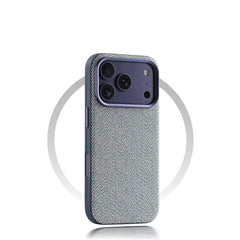Linen Fiber Texture MagSafe Phone Case for iPhone
